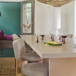 Stół Prostokątny 220 Cm Kremowy Hkliving