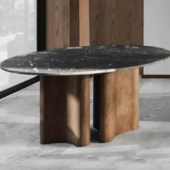 Stół Rocca Marmur Alanya Czarny Flexlux