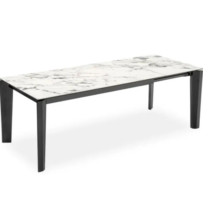 Stół Rozkładany Alpha 180-240 Cm Biały Ceramiczny Calligaris