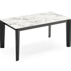 Stół Rozkładany Alpha 180-240 Cm Biały Ceramiczny Calligaris