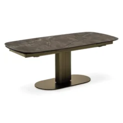Stół Rozkładany Cameo 165-240 Cm Brązowy Ceramiczny Calligaris