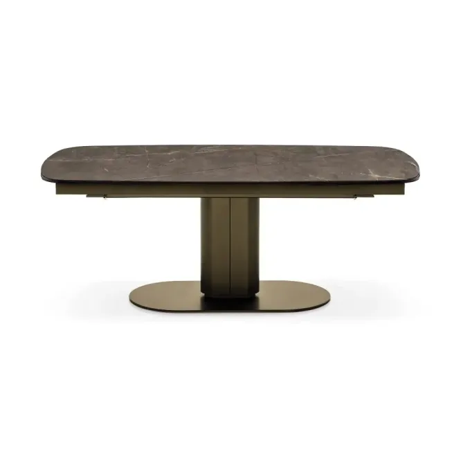 Stół Rozkładany Cameo 165-240 Cm Brązowy Ceramiczny Calligaris