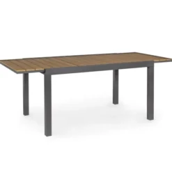 Stół Rozkładany Do Ogrodu Elias 140-200 Cm Antracytowy Bizzotto