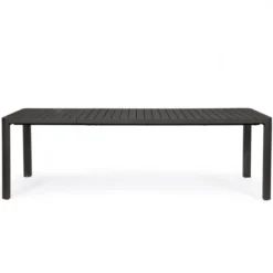 Stół Rozkładany Do Ogrodu Kiplin 180-240 Cm Antracytowy Bizzotto