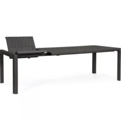 Stół Rozkładany Do Ogrodu Kiplin 180-240 Cm Antracytowy Bizzotto