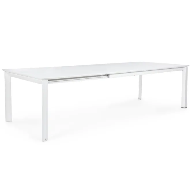 Stół Rozkładany Do Ogrodu Konnor 200X300 Cm Biały Bizzotto