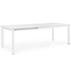 Stół Rozkładany Do Ogrodu Konnor 160X240 Cm Biały Bizzotto