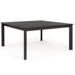 Stół Rozkładany Do Ogrodu Konnor 110-160 Cm Antracytowy Bizzotto