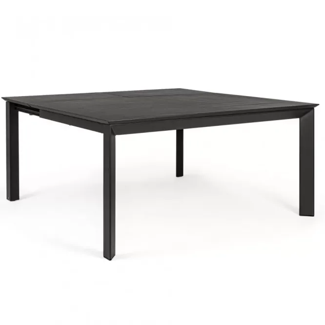 Stół Rozkładany Do Ogrodu Konnor 110-160 Cm Antracytowy Bizzotto