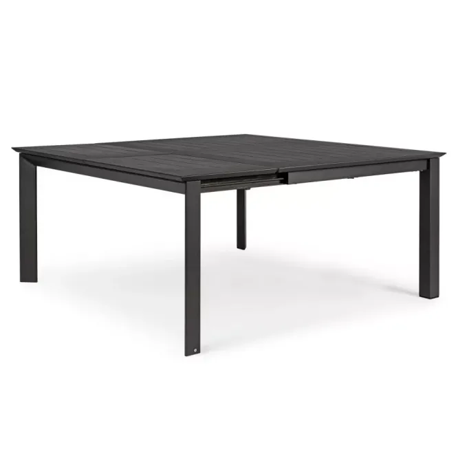 Stół Rozkładany Do Ogrodu Konnor 110-160 Cm Antracytowy Bizzotto