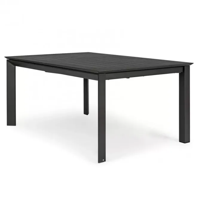 Stół Rozkładany Do Ogrodu Konnor 110-160 Cm Antracytowy Bizzotto