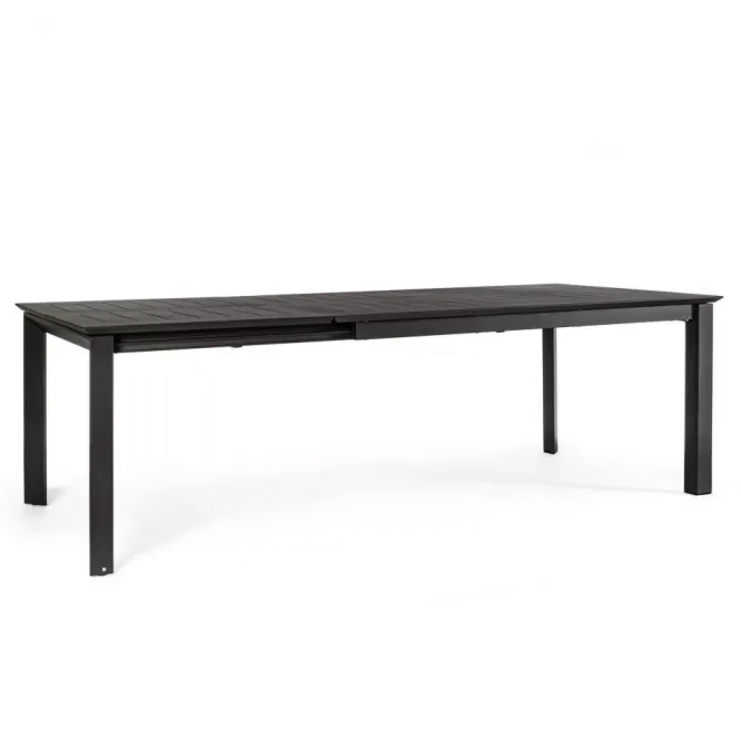 Stół Rozkładany Do Ogrodu Konnor 160X240 Cm Antracytowy Bizzotto