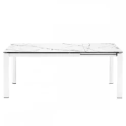 Stół Rozkładany Duca 130-190 Cm Biały Ceramiczny Calligaris