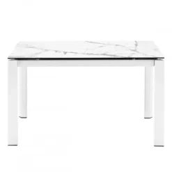 Stół Rozkładany Duca 130-190 Cm Biały Ceramiczny Calligaris