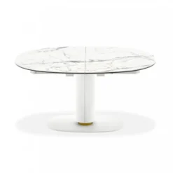 Stół Rozkładany Elson 150-200 Cm Ceramiczny Biały Calligaris
