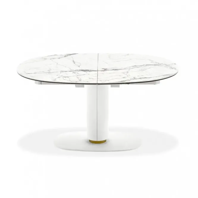 Stół Rozkładany Elson 150-200 Cm Ceramiczny Biały Calligaris