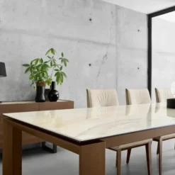 Stół Rozkładany Omnia Biały Ceramiczny 160-220 Cm Calligaris