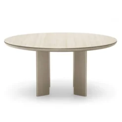 Stół Sandy 140 Cm White Travertino - Matt Pearl Beige Calligaris