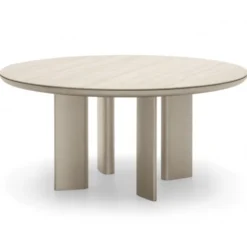 Stół Sandy 160 Cm White Travertino - Matt Pearl Beige Calligaris