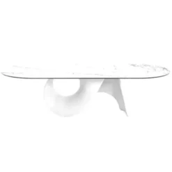 Stół Seashell 250 Cm Biały Ceramiczny Calligaris