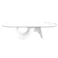 Stół Seashell 250 Cm Biały Ceramiczny Calligaris