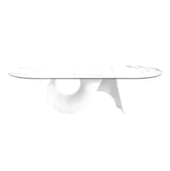 Stół Seashell 250 Cm Biały Ceramiczny Calligaris