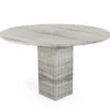 Stół Soho 120 Cm Silver Trawertyn Norr 11