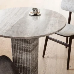 Stół Soho 120 Cm Silver Trawertyn Norr 11