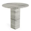 Stół Soho 80 Cm Silver Trawertyn Norr 11