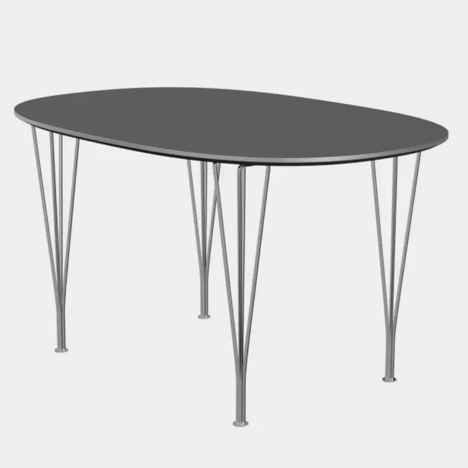 Stół Superellipse 135 Cm Laminat Special Szary Fritz Hansen