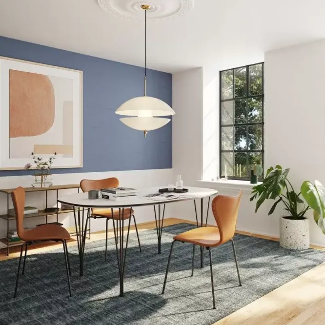 Stół Superellipse 135 Cm Laminat Special Szary Fritz Hansen