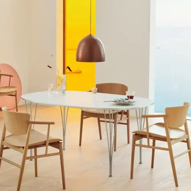 Stół Superellipse 135 Cm Laminat Special Szary Fritz Hansen
