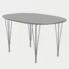 Stół Superellipse 135 Cm Laminat Special Szary Efeso Fritz Hansen