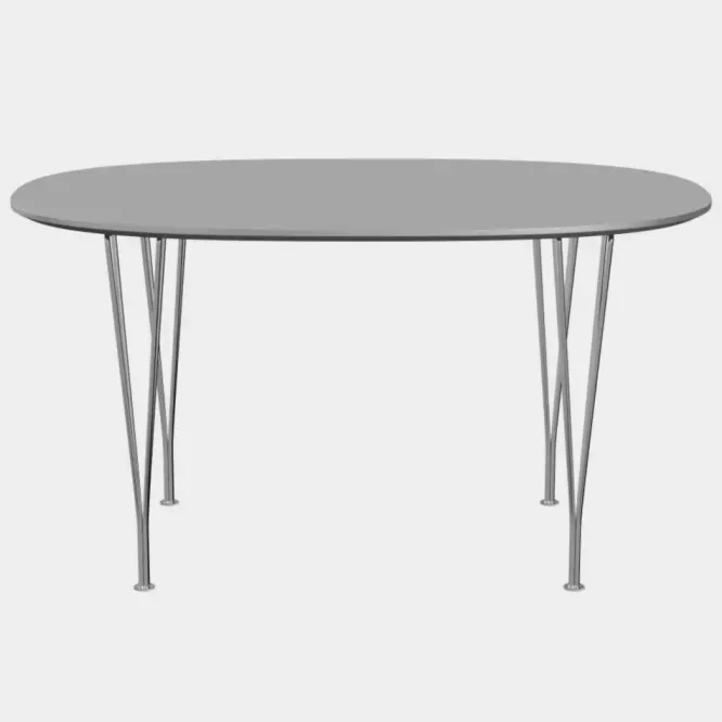 Stół Superellipse 135 Cm Laminat Special Szary Efeso Fritz Hansen