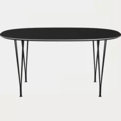 Stół Superellipse 150 Cm Laminat Standard Czarny Fritz Hansen
