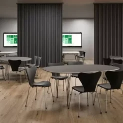 Stół Superellipse 150 Cm Laminat Standard Czarny Fritz Hansen