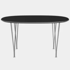 Stół Superellipse 135 Cm Laminat Standard Czarny Fritz Hansen