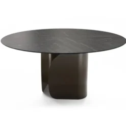 Stół Twins 140 Cm Czarny Fornir-Brązowa Podstawa Calligaris
