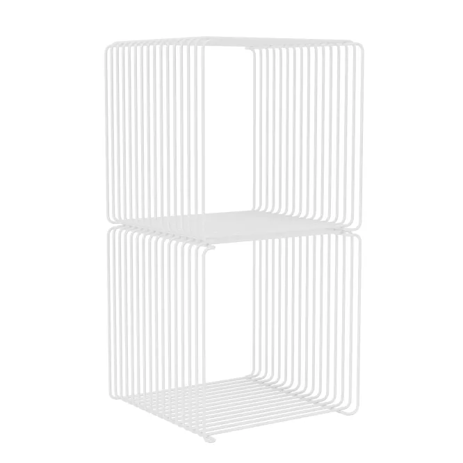 System Modułowy Panton Wire 2 Moduły 34,8 × 34,8 × 34,8 Cm Biały Montana