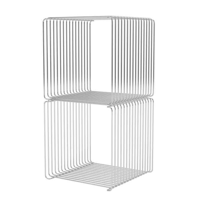 System Modułowy Panton Wire 2 Moduły 34,8 × 34,8 × 34,8 Cm Chromowany Montana