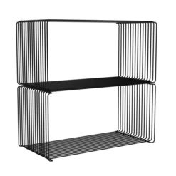 System Modułowy Panton Wire 2 Moduły 70 × 34,8 × 34,8 Cm Czarny Montana