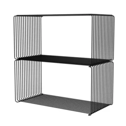 System Modułowy Panton Wire 2 Moduły 70 × 34,8 × 34,8 Cm Czarny Montana