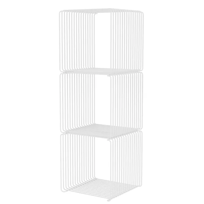 System Modułowy Panton Wire 3 Moduły 34,8 × 34,8 × 34,8 Cm Biały Montana