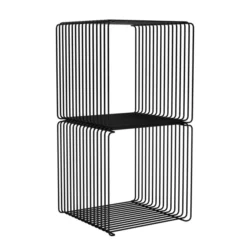 System Modułowy Panton Wire 2 Moduły 34,8 × 34,8 × 34,8 Cm Czarny Montana