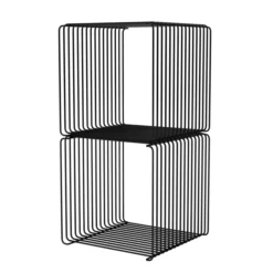 System Modułowy Panton Wire 2 Moduły 34,8 × 34,8 × 34,8 Cm Czarny Montana