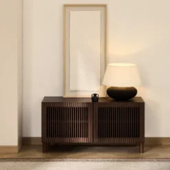 Szafka Na Buty Beyla Brązowa Kave Home