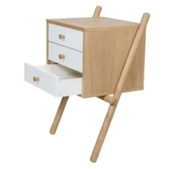 Szafka Nocna Wiru 3D Dębowo-Biała Woodman