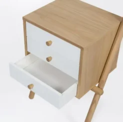 Szafka Nocna Wiru 3D Dębowo-Biała Woodman