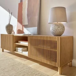 Szafka Pod Telewizor Beyla Dębowa Kave Home