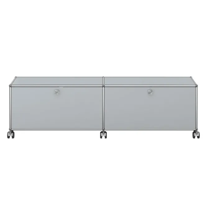 Szafka Rtv M61 Haller Srebrny Matowy Usm